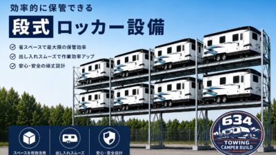 効率的に保管できる多段式ロッカー設備